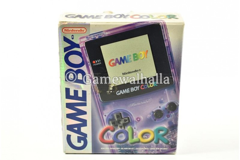 Game Boy Color Console Clear Purple (boxed) - Gameboy Color