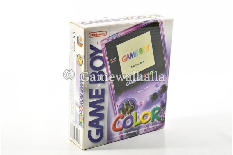 Game Boy Color Console Clear Purple (perfecte staat - boxed) - Gameboy Color