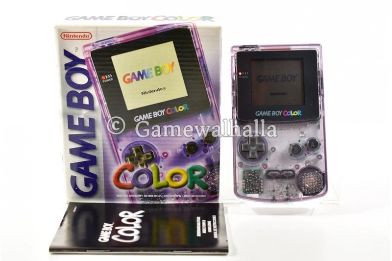 Game Boy Color Console Clear Purple (perfecte staat - boxed) - Gameboy Color