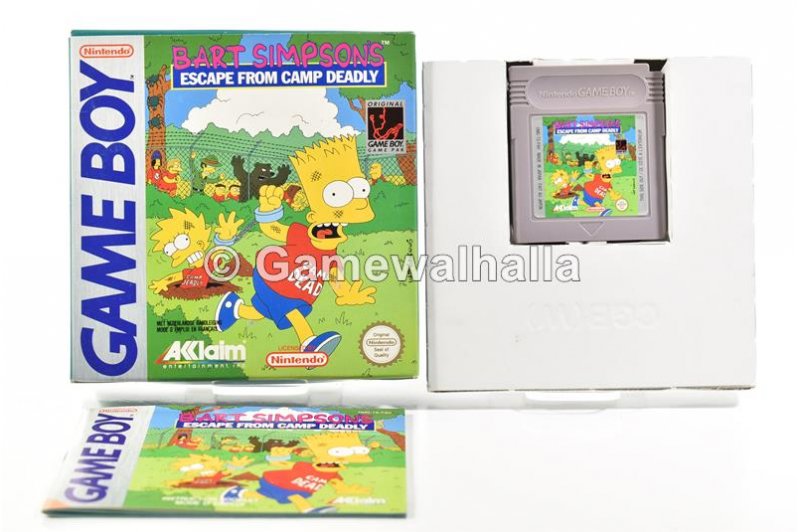 Bart Simpsons Escape From Camp Deadly (perfect condition - cib) - Gameboy