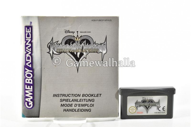 Kingdom Hearts Chain Of Memories (cart + boekje) - Gameboy Advance