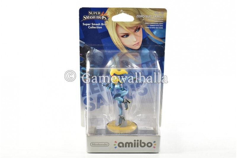 Amiibo No 40 Zero Suit Samus Super Smash Bros Collection (neuf) - Merch