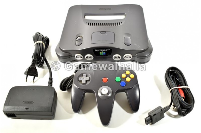 N64 Console + Black Controller - Nintendo 64