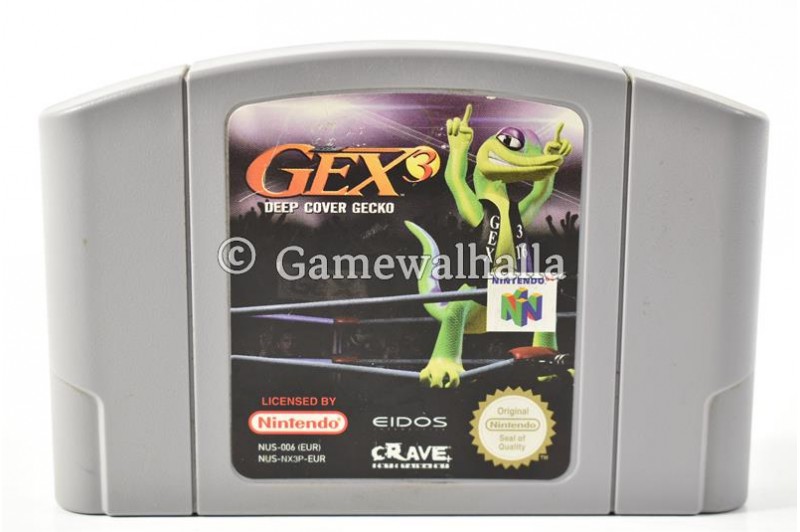 Gex 3 Deep Cover Gecko (cart) - Nintendo 64