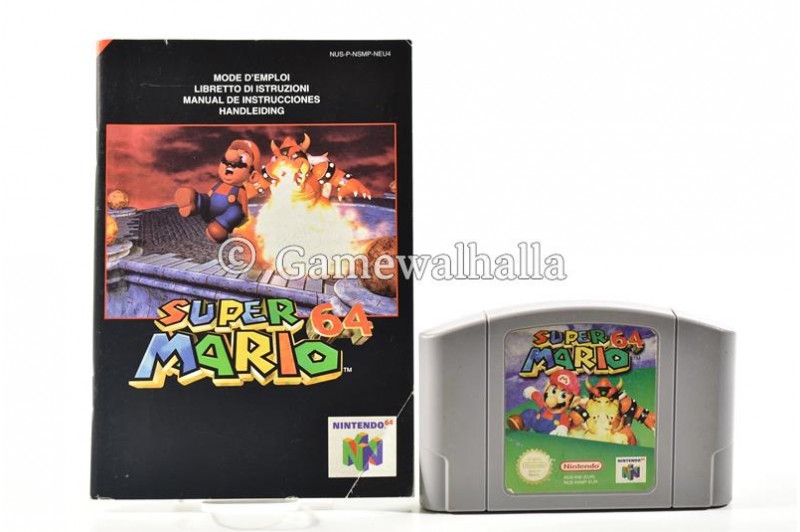 Super Mario 64 (cart + Instructions) - Nintendo 64