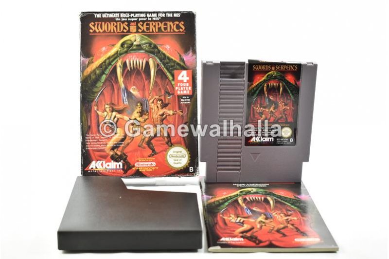 Swords And Serpents (French - cib) - Nes
