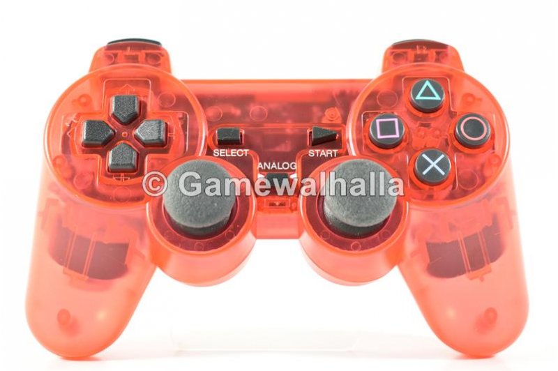 PS2 Controller Draadloos Crystal Red (nieuw) - PS2