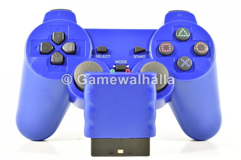 PS2 Controller Draadloos Blauw (nieuw) - PS2