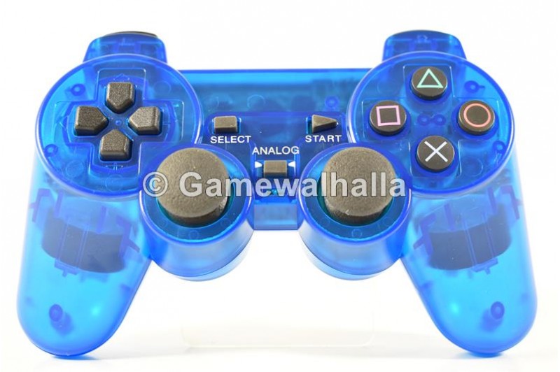 PS2 Controller Draadloos Crystal Blue (nieuw) - PS2