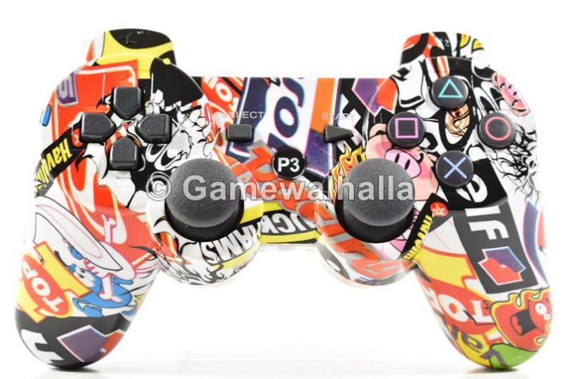 PS3 Controller Wireless Sixaxis Doubleshock Graffiti (new) - PS3