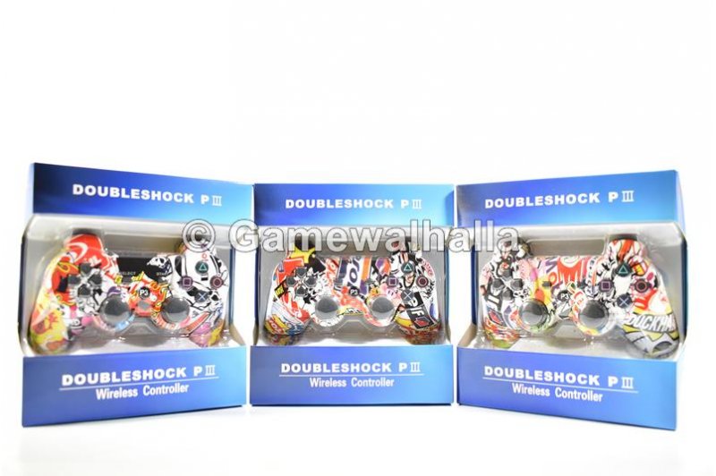 PS3 Controller Draadloos Sixaxis Doubleshock Graffiti (nieuw) - PS3