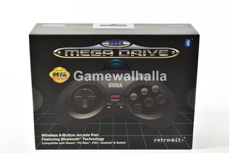 Sega Mega Drive Controller Draadloos 8 Button Arcade Pad Feat. Bluetooth Technology (nieuw) - Sega Mega Drive