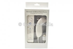 Wii Controller | Remote + Nunchuck Wit (nieuw) - Wii 