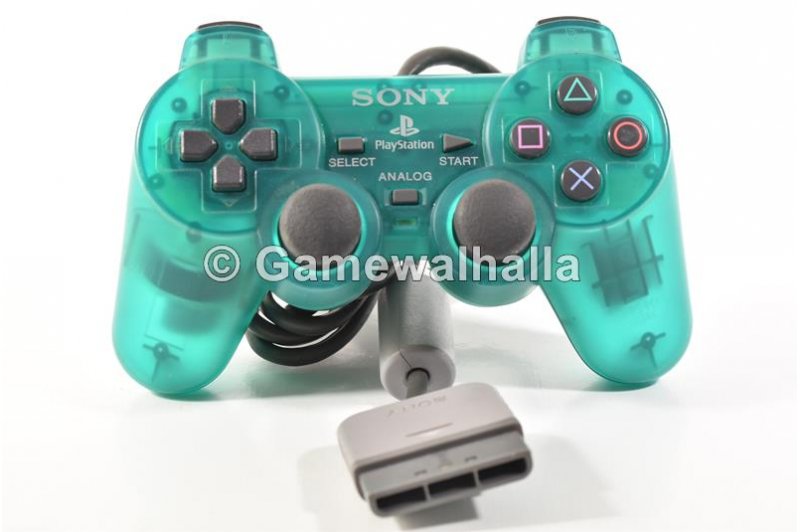 PS1 Dualshock Controller Clear Green - PS1
