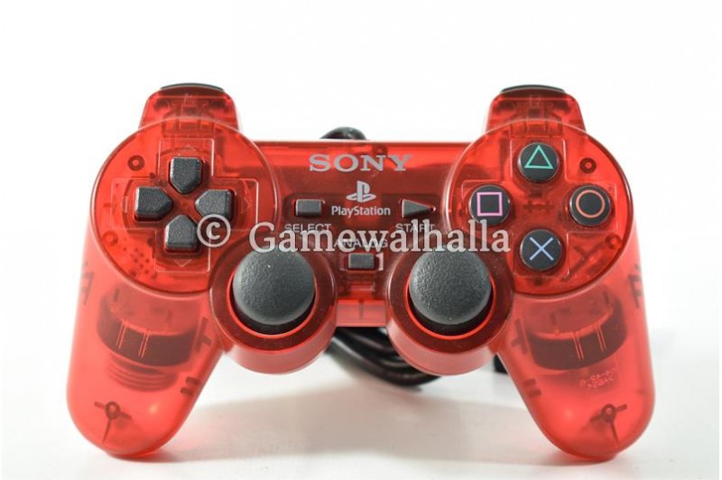 PS2 Manette Dualshock 2 Clear Red - PS2
