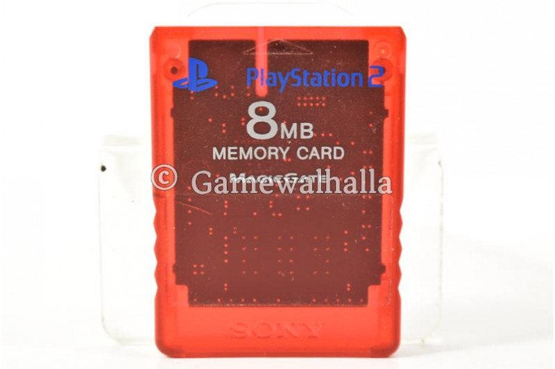 PS2 Memory Card 8 MB Clear Red (Sony) - PS2