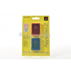 PS2 Carte Mémoire Crimson Red + Island Blue (neuf) - PS2