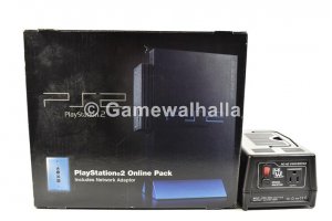 PS2 Console Fat Black NTSC + Step Down Convertor (boxed) - PS2