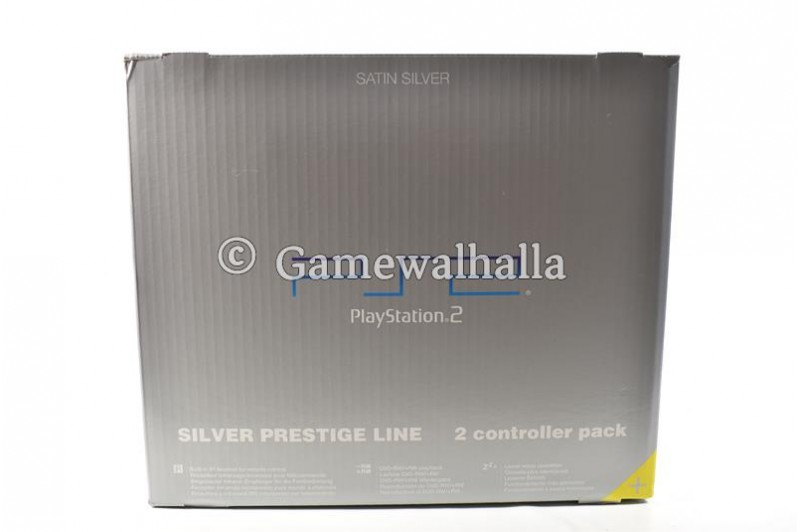 PS2 Console Silver Prestige Line 2 Controller Pack (boxed) - PS2