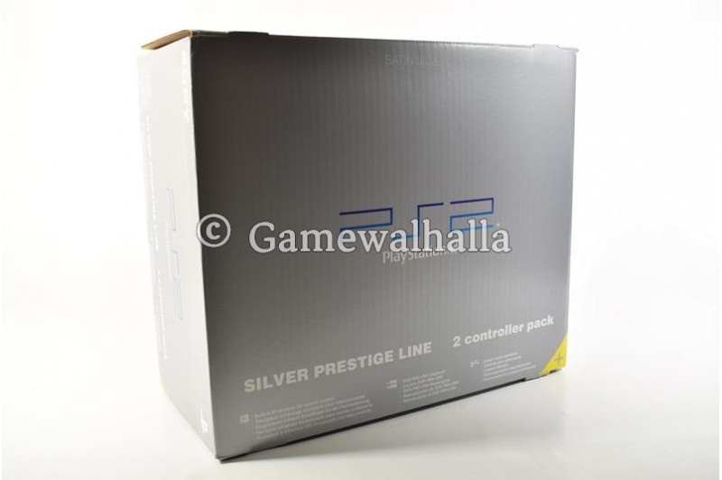 PS2 Console Silver Prestige Line 2 Controller Pack (boxed) - PS2