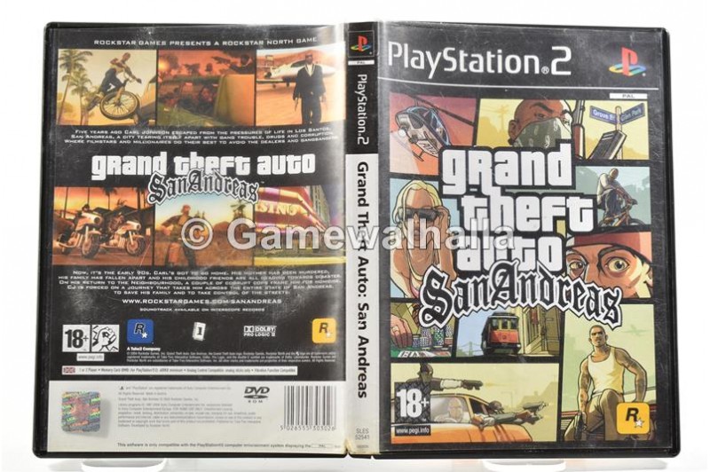 Grand Theft Auto San Andreas PS2 (Platinum) PAL *Complete Manual and Map*