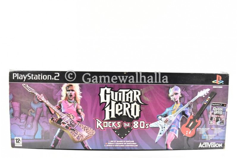 Guitar Hero Rocks The 80s Plus Guitar (French - boxed) - PS2