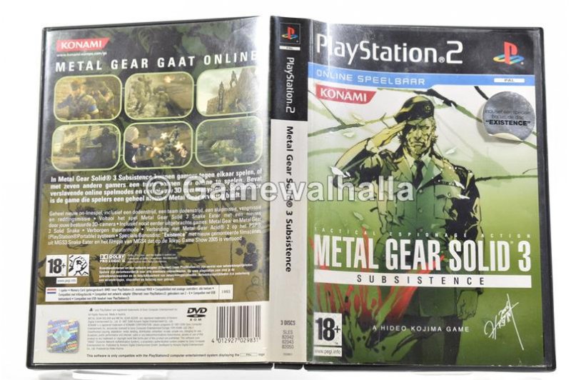 Metal Gear Solid 3 Subsistence - PS2