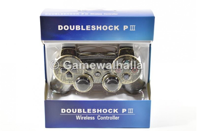 PS3 Controller Draadloos Sixaxis Doubleshock Rusty Gold (nieuw) - PS3