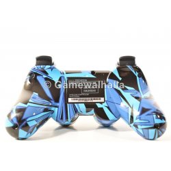 PS3 Controller Wireless Sixaxis Dual Shock III Blue Graffiti (new) - PS3