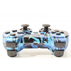 PS3 Controller Draadloos Sixaxis Doubleshock Blue Graffiti (nieuw) - PS3