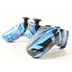 Manette PS3 Sans Fil Sixaxis Doubleshock Blue Graffiti (neuf) - PS3