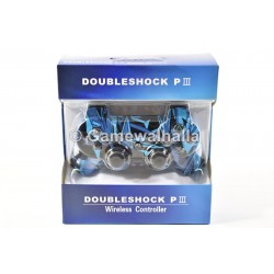 Manette PS3 Sans Fil Sixaxis Doubleshock Blue Graffiti (neuf) - PS3