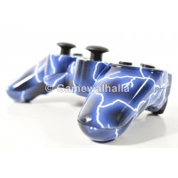 PS3 Controller Draadloos Sixaxis Doubleshock Blue Lightning (nieuw) - PS3