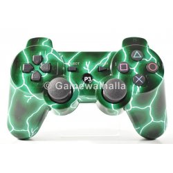 PS3 Controller Draadloos Sixaxis Doubleshock Green Lightning (nieuw) - PS3
