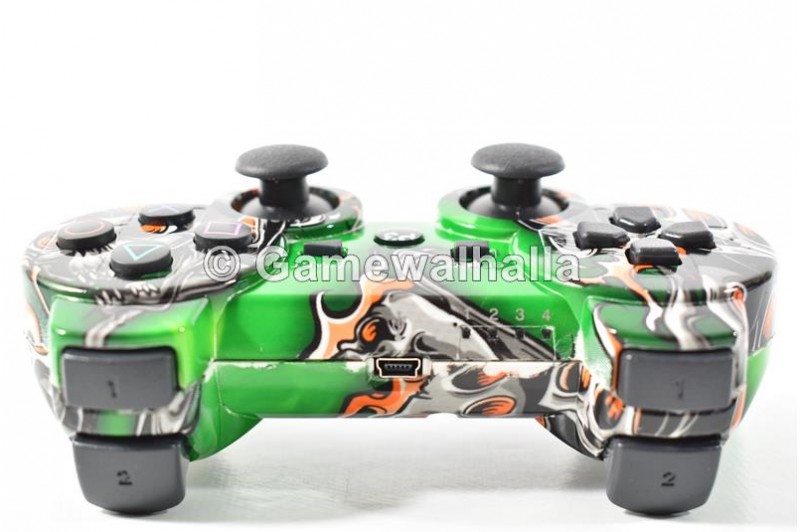 Manette PS3 Sans Fil Sixaxis Doubleshock Green Nightmare (neuf) - PS3 Manette PS3 Sans Fil Sixaxis Doubleshock Green Nightmare (neuf) - PS3