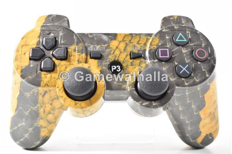 PS3 Controller Draadloos Sixaxis Doubleshock Reptile (nieuw) - PS3 PS3 Controller Draadloos Sixaxis Doubleshock Reptile (nieuw) - PS3