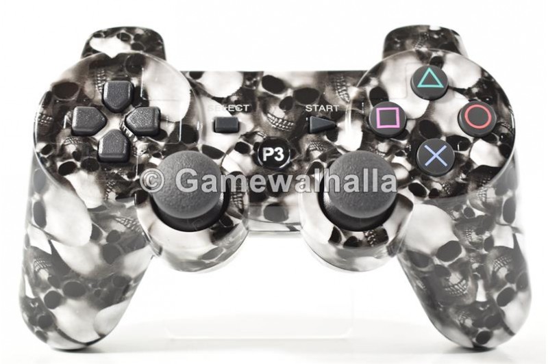 PS3 Controller Draadloos Sixaxis Doubleshock Skull & Bones (nieuw) - PS3