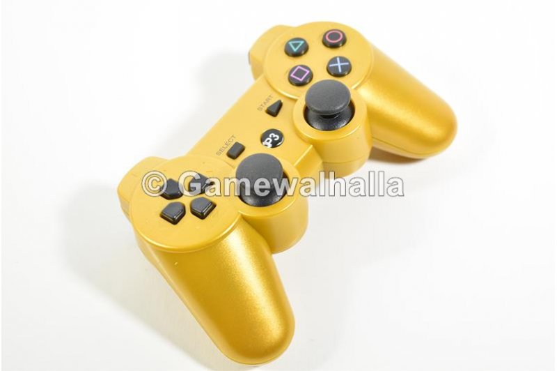 PS3 Controller Draadloos Sixaxis Doubleshock Goud (nieuw) - PS3