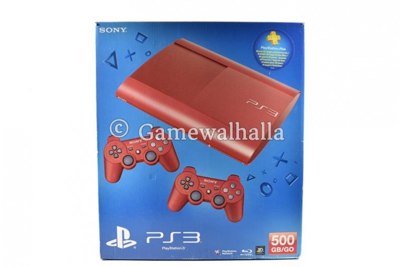 PS3 Console Ultra Slim 500 GB Red (boxed) - PS3