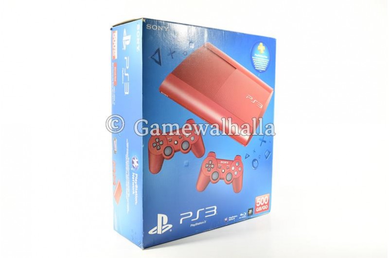 PS3 Console Ultra Slim 500 GB Red (boxed) - PS3