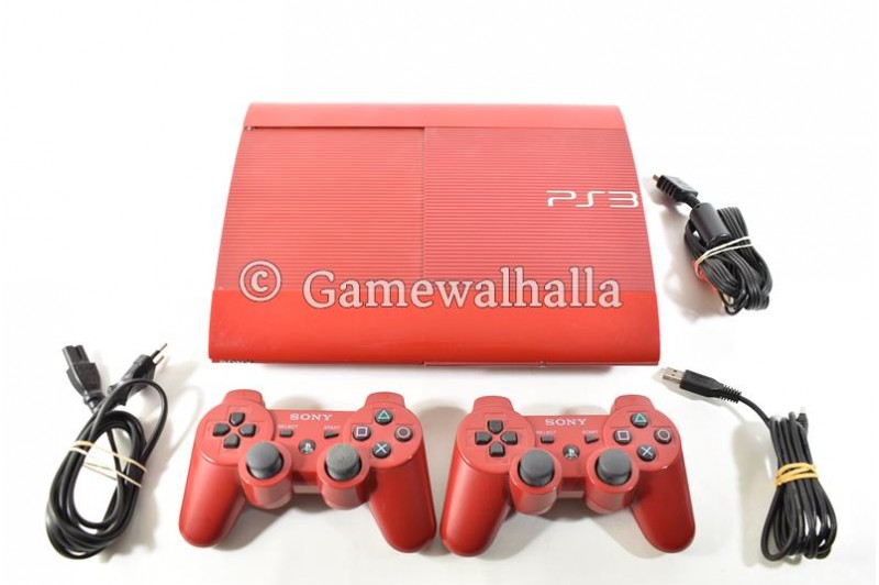 PS3 Console Ultra Slim 500 GB Red (boxed) - PS3