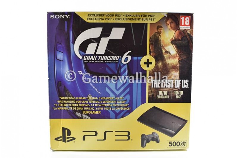 PS3 Console Ultra Slim 500 GB Gran Turismo 6 + The Last Of Us (boxed) - PS3