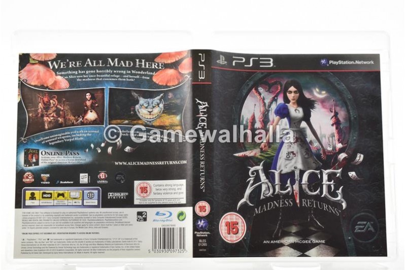 Alice Madness Returns - PS3 Alice Madness Returns - PS3