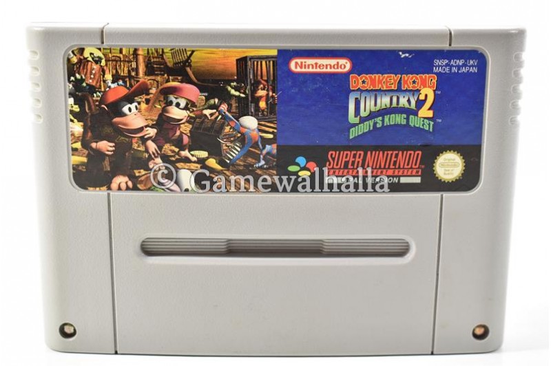 Donkey Kong Country 2 Diddy's Kong Quest (blue label - cart) - Snes