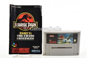 Jurassic Park Part 2 The Chaos Continues (cart + boekje) - Snes