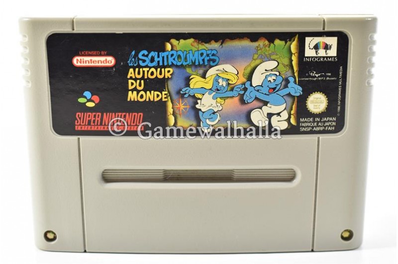 Les Schtroumpfs Autour Du Monde (cart) - Snes